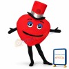 Madcap Heart Lightweight Mascot Costume