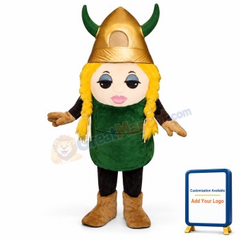 Madcap Viking Girl Lightweight Mascot Costume