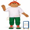 Red Headed Boy Lightweight Mascot Costume