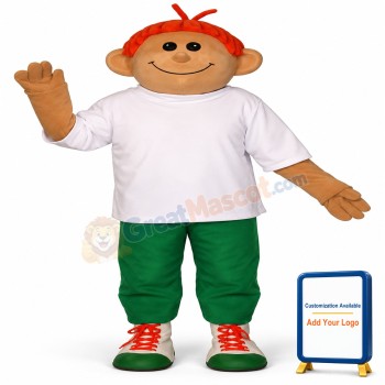 Red Headed Boy Lightweight Mascot Costume