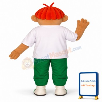 Red Headed Boy Lightweight Mascot Costume