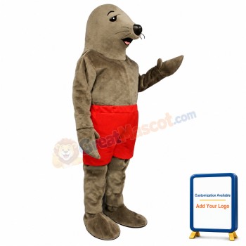 Sunning Seal w-Shorts Lightweight Mascot Costume