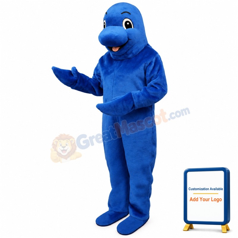 Blue Fish Lightweight Mascot Costume