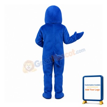 Blue Fish Lightweight Mascot Costume