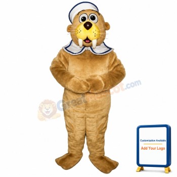 Baby Walrus w-Hat & Collar Lightweight Mascot Costume