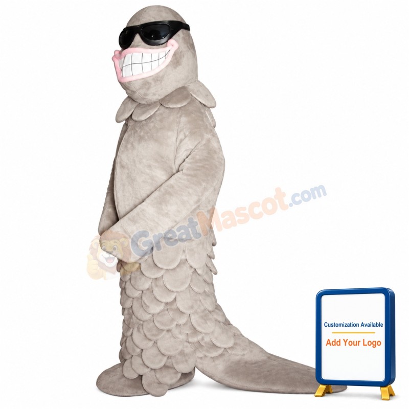 Smiling Salmon w-Sunglasses Lightweight Mascot Costume