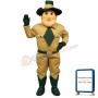 Manley Miner Lightweight Mascot Costume