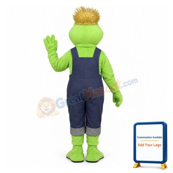 Frog Legs w-Overalls & Hat Lightweight Mascot Costume