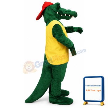 Tuff Gator w-Shirt & Hat Lightweight Mascot Costume