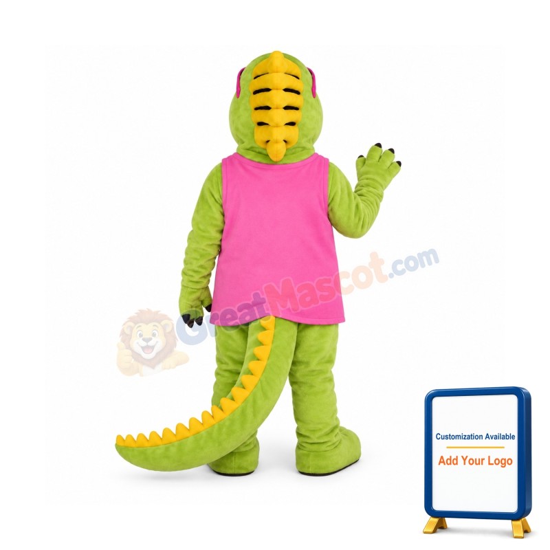 Irma Iguana w-Dress & Sunglasses Lightweight Mascot Costume