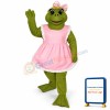 Fern Frog w-Apron & Bow Lightweight Mascot Costume