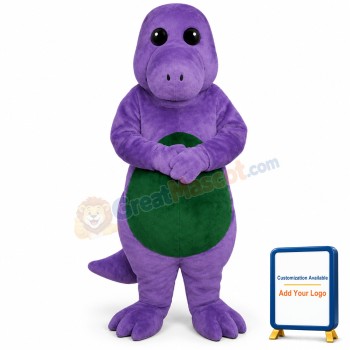 Purple Dinosaur Lightweight Mascot Costume
