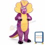 Purple Triceratops Lightweight Mascot Costume