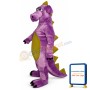 Purple Whimsical Dragon Lightweight Mascot Costume
