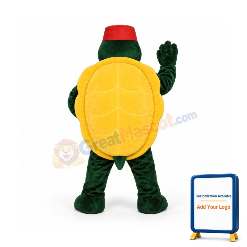 Karate Turtle w-Headband Lightweight Mascot Costume