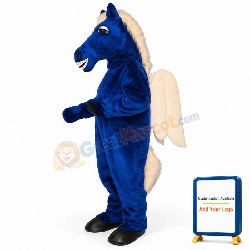 Blue Pegasus Lightweight Mascot Costume