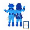 Girl Blue Devil Lightweight Mascot Costume