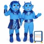 Girl Blue Devil Lightweight Mascot Costume