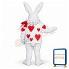 White Rabbit w-outfit Lightweight Mascot Costume