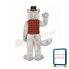 Wolf w-Hat & Vest Lightweight Mascot Costume