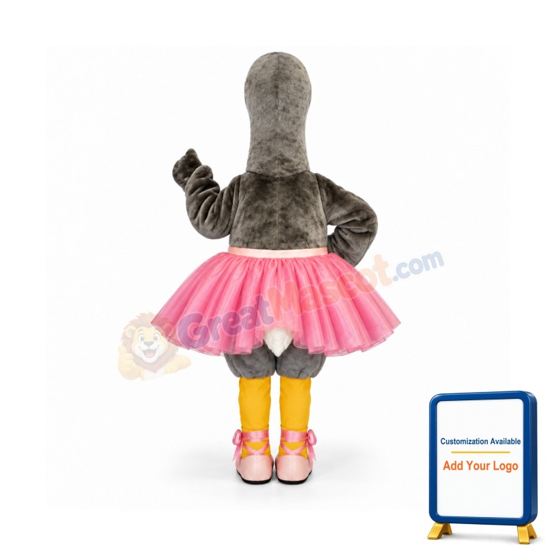 Goose w-Tutu & Ballet Shoes Lightweight Mascot Costume