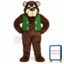 Bramble Bear w-Vest Lightweight Mascot Costume