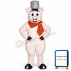 Brick Pig Lightweight Mascot Costume