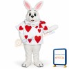 White Bunny w-Outfit Lightweight Mascot Costume