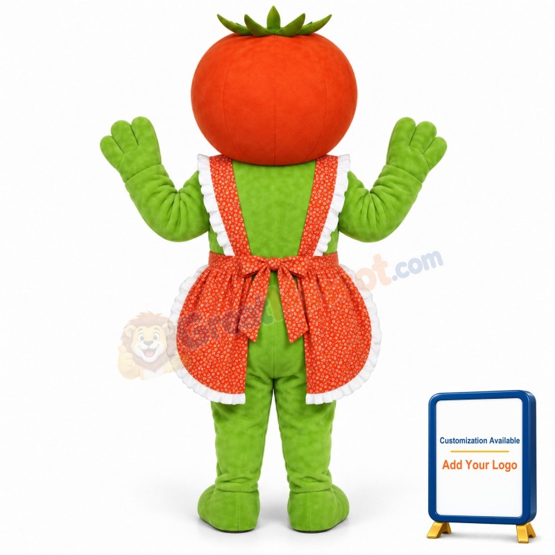 Ms.Tomato w-Apron Lightweight Mascot Costume