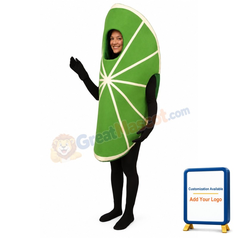 Lime Wedge Lightweight Mascot Costume