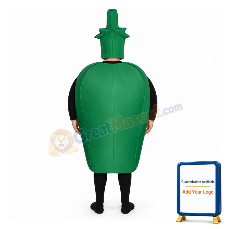 Green Pepper Lightweight Mascot Costume