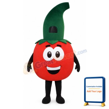 Tomato w-Stem Lightweight Mascot Costume