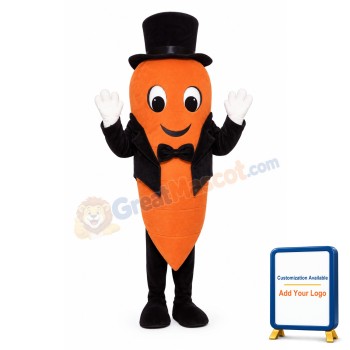 Carrot w-Tail Coat & Hat Lightweight Mascot Costume