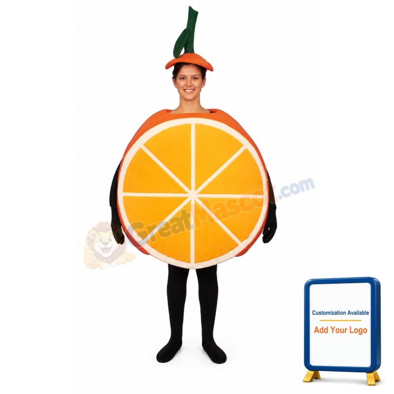 Sliced Orange Lightweight Mascot Costume