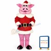 Hog w- Santa Coat & Hat Lightweight Mascot Costume