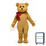 Stuffed Teddy w-Bow Lightweight Mascot Costume
