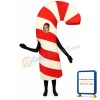Open Face Candy Cane Lightweight Mascot Costume