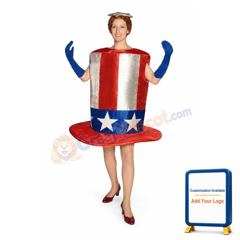 Star-Spangled Hat Lightweight Mascot Costume