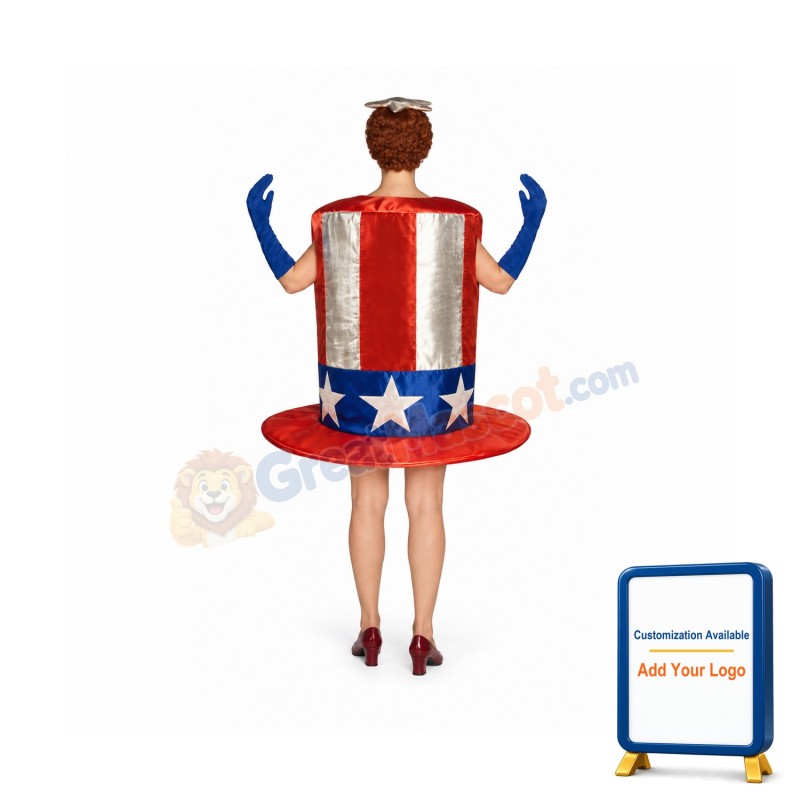 Star-Spangled Hat Lightweight Mascot Costume
