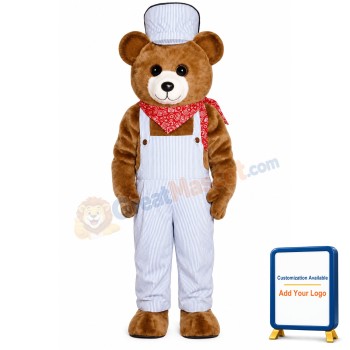 Choo Choo Bear Lightweight Mascot Costume