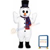 Extra Round Snowman Lightweight Mascot Costume