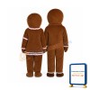 Gingerbread Boy Lightweight Mascot Costume