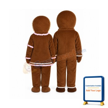 Gingerbread Boy Lightweight Mascot Costume