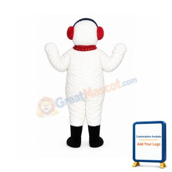 Snowman w-Earmuffs& ScarfBear Lightweight Mascot Costume