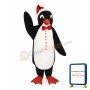 Santa Penguin w-Bowtie & Hat Lightweight Mascot Costume