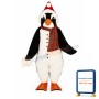 Christmas Penguinw-Scarf& Santa Hat Lightweight Mascot Costume