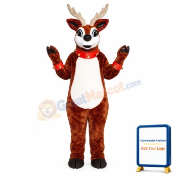 Cute Reindeerw-Bell Collar& Cuffs Lightweight Mascot Costume