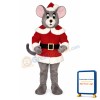 Noel Mouse w-Santa Coat & Hat Lightweight Mascot Costume
