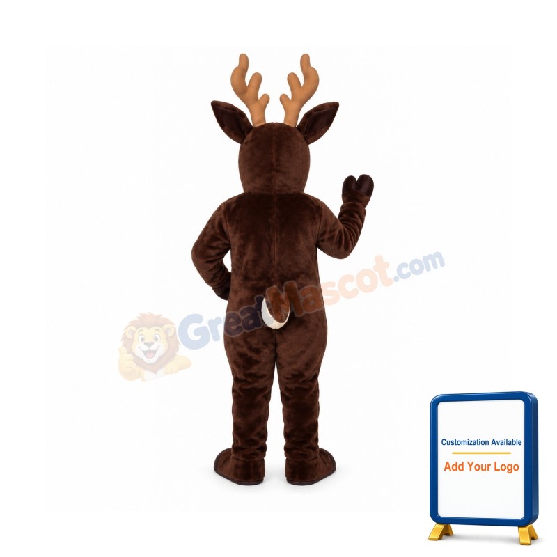 Sled Deer w-Lite-Up Nose Lightweight Mascot Costume