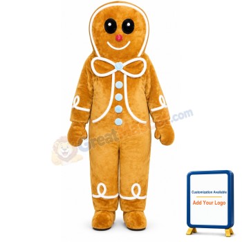Gingerbread Boy Lightweight Mascot Costume